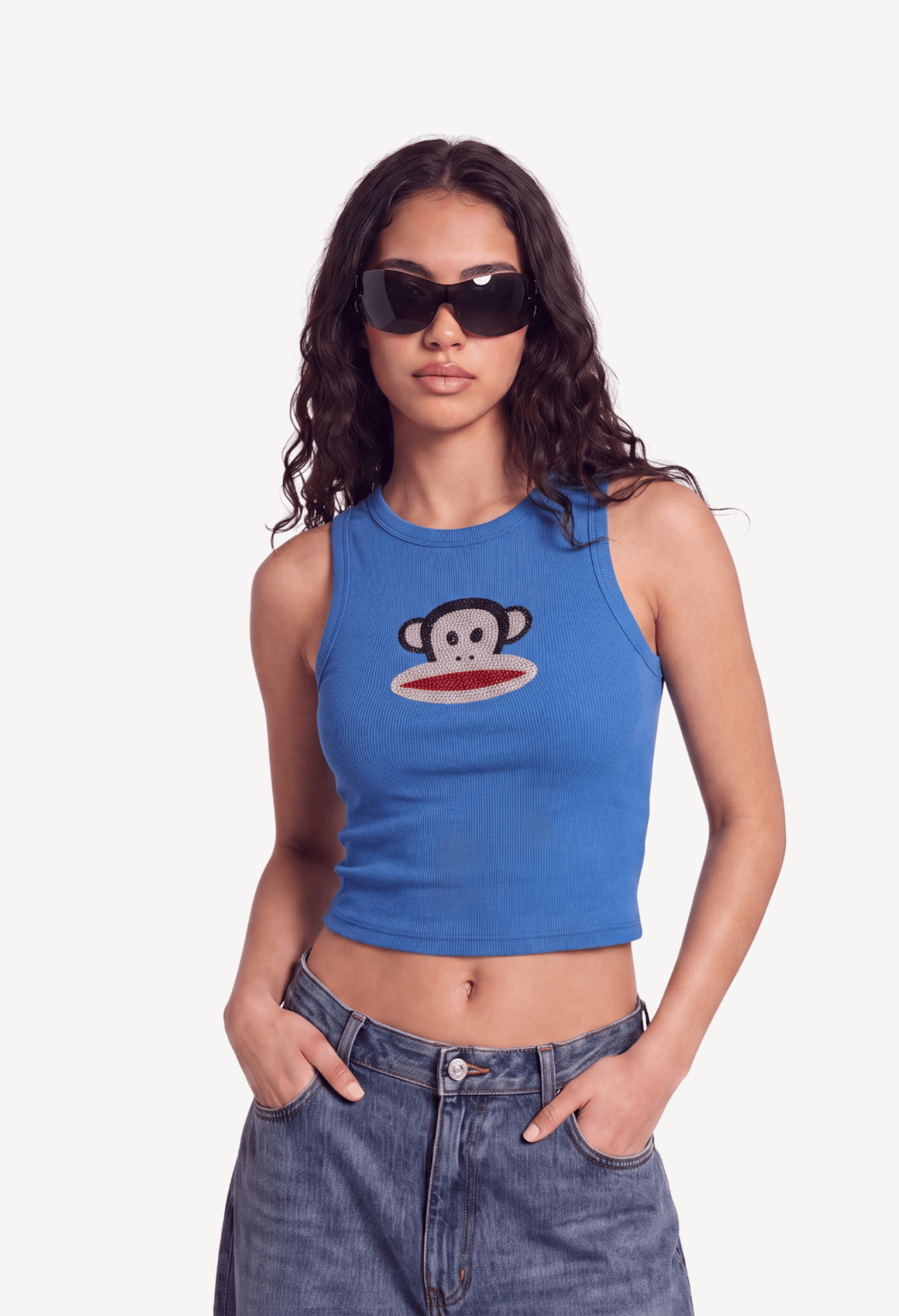 RHINESTONE TANK TOP - Planet Retouche