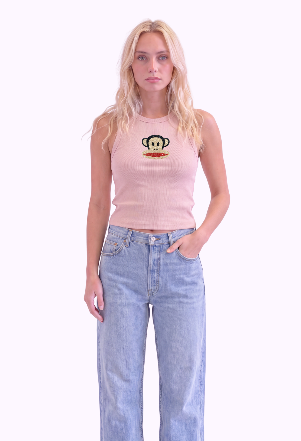 RHINESTONE TANK TOP